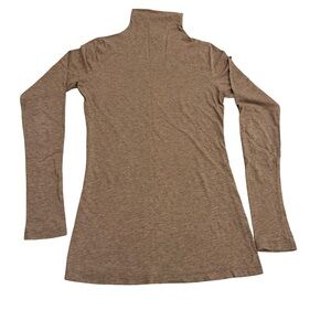 Vince Mock Neck Long Sleeve Top | Size S heather taupe
